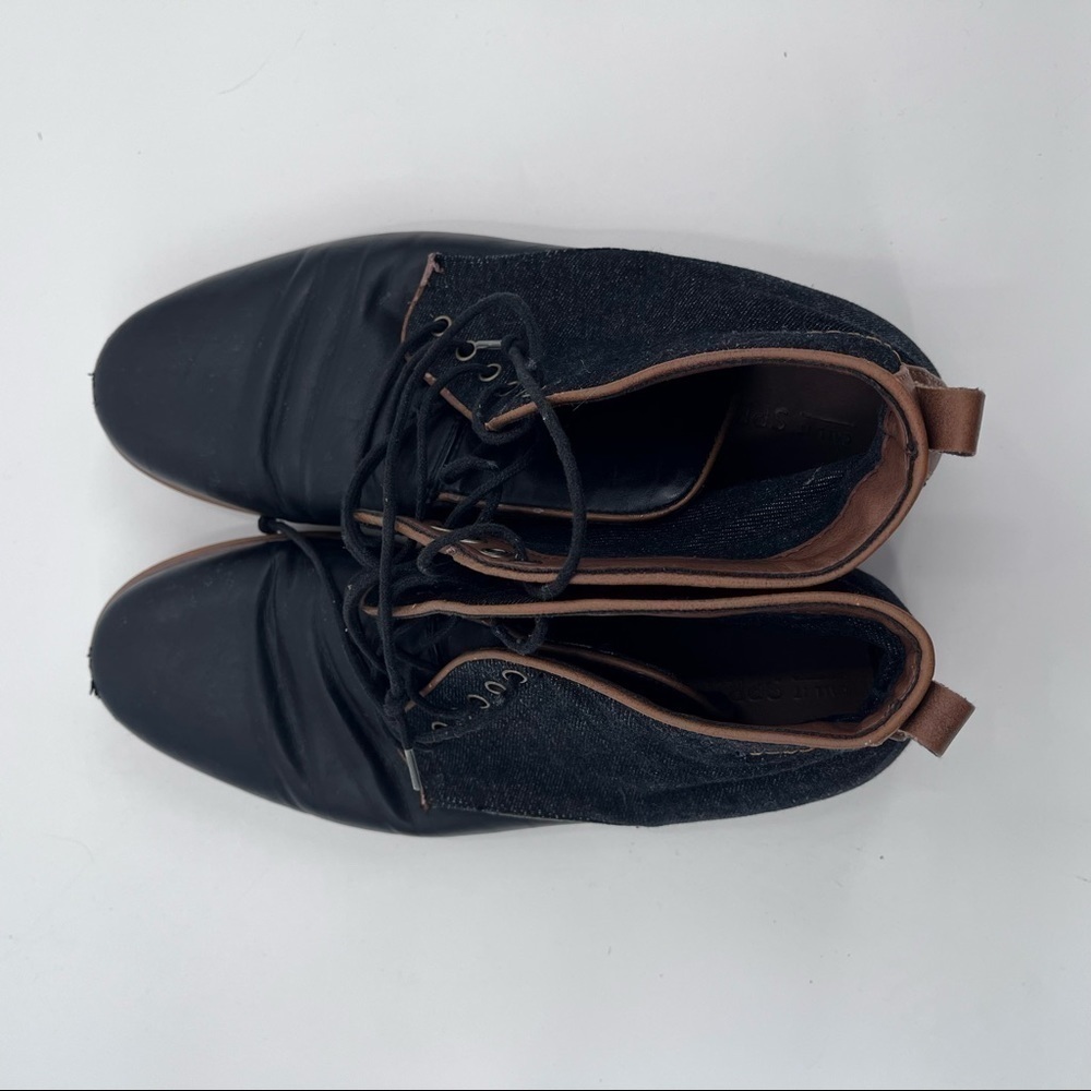 Call It Spring black leather boots shoes size 9.5 - Picture 8 of 12